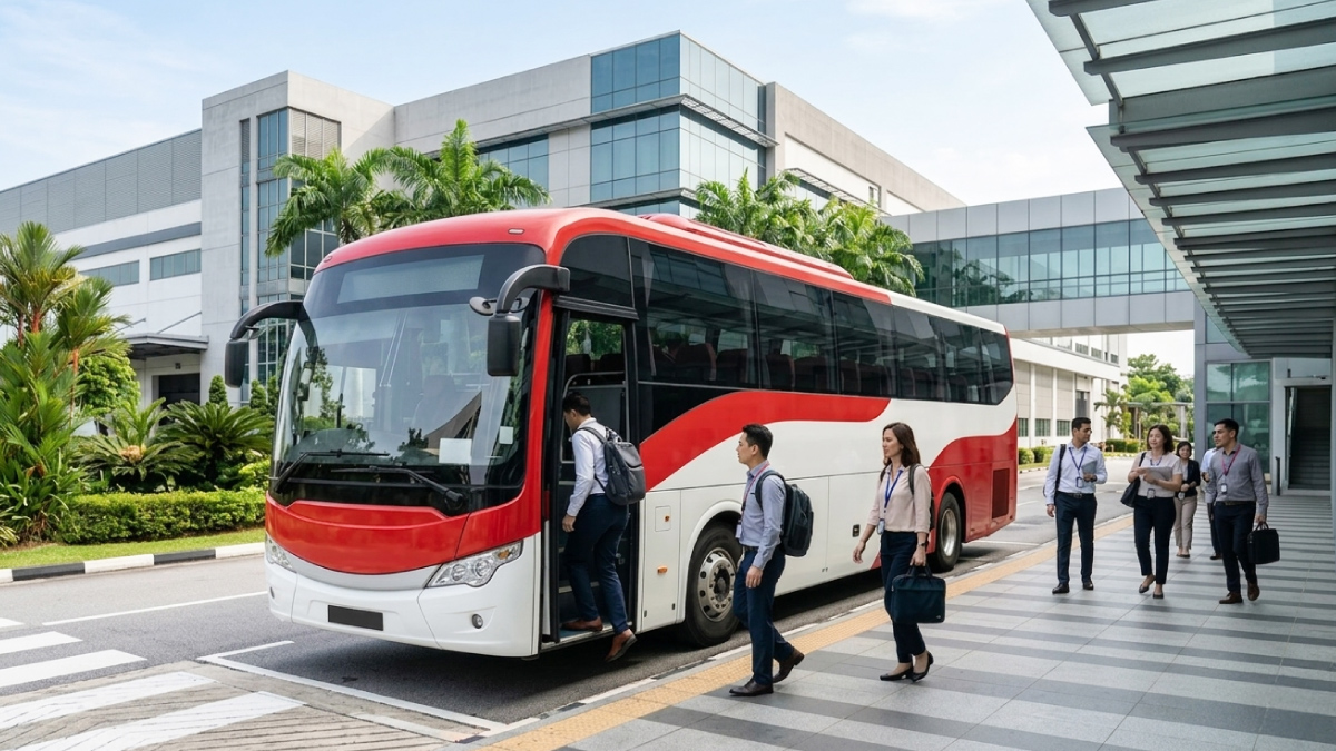 Advantage of a Chartered Bus in Singapore
